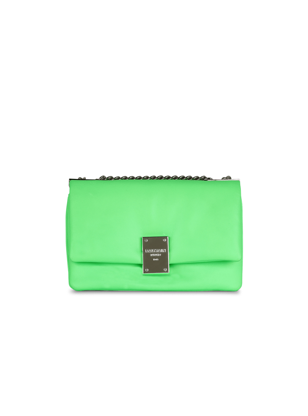 Women\'s Balmain Small-sized Faux Leather 1945 Soft Crossbody Bags Green | USA Uw7TOBgA