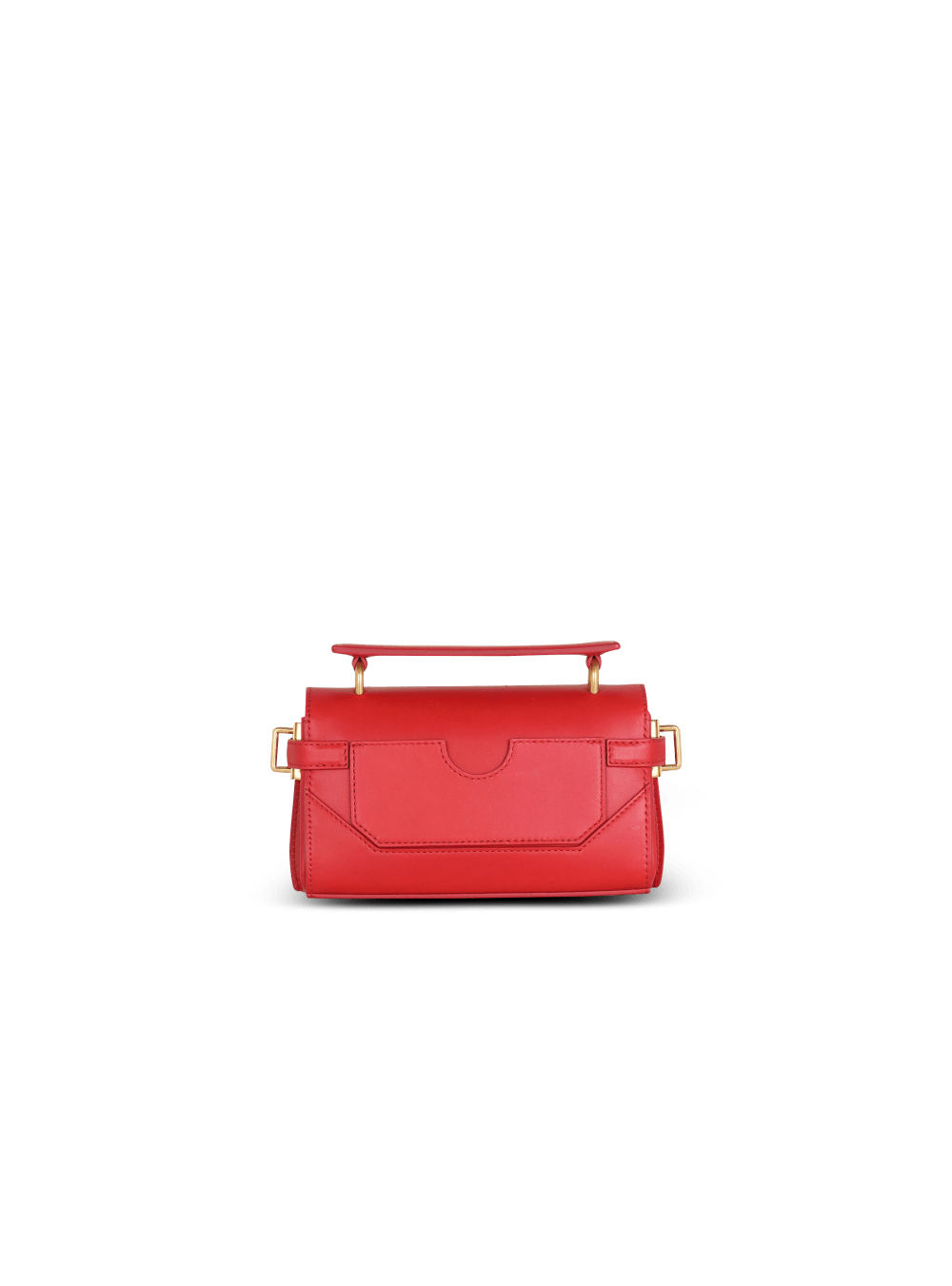 Women's Balmain Smooth Leather B-Buzz 19 Handbag Red | USA 7glLRtbS