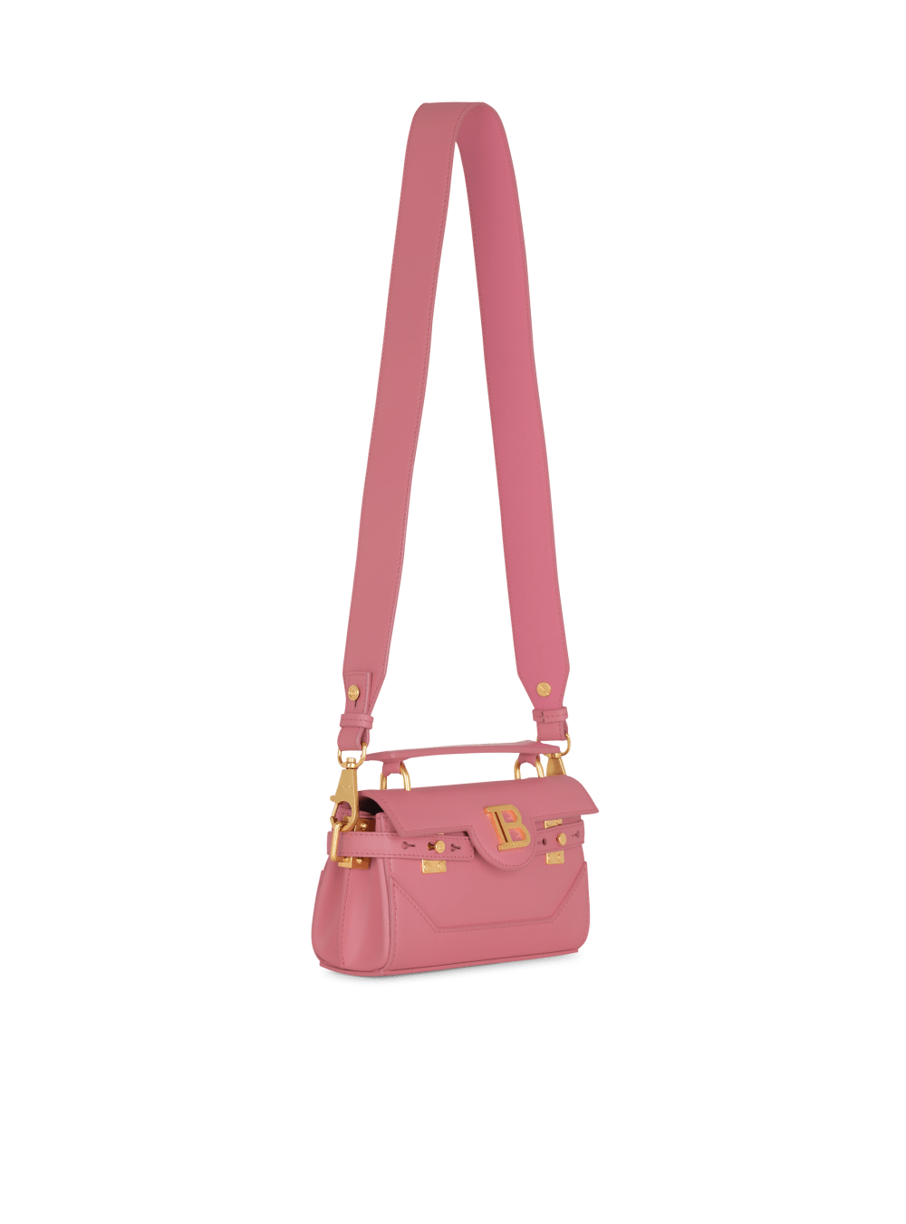 Women's Balmain Smooth Leather B-Buzz 19 Crossbody Bags Pink | USA jpxaPhOY