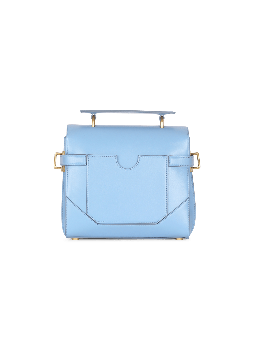 Women's Balmain Smooth Leather B-Buzz 23 Crossbody Bags Blue | USA Of6EEBnP