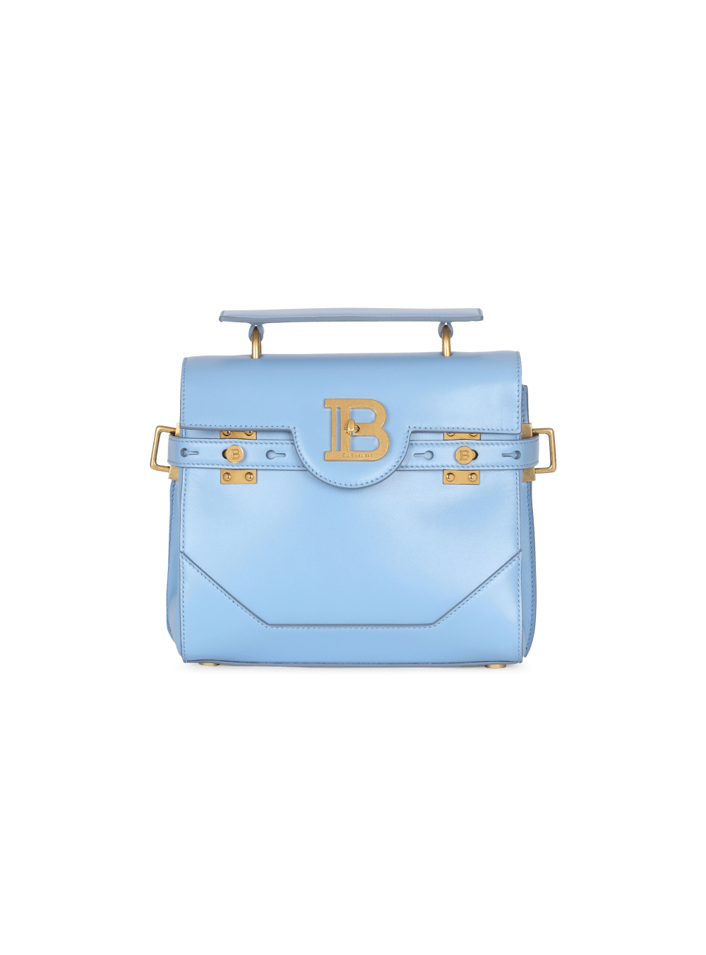 Women\'s Balmain Smooth Leather B-Buzz 23 Crossbody Bags Blue | USA Of6EEBnP