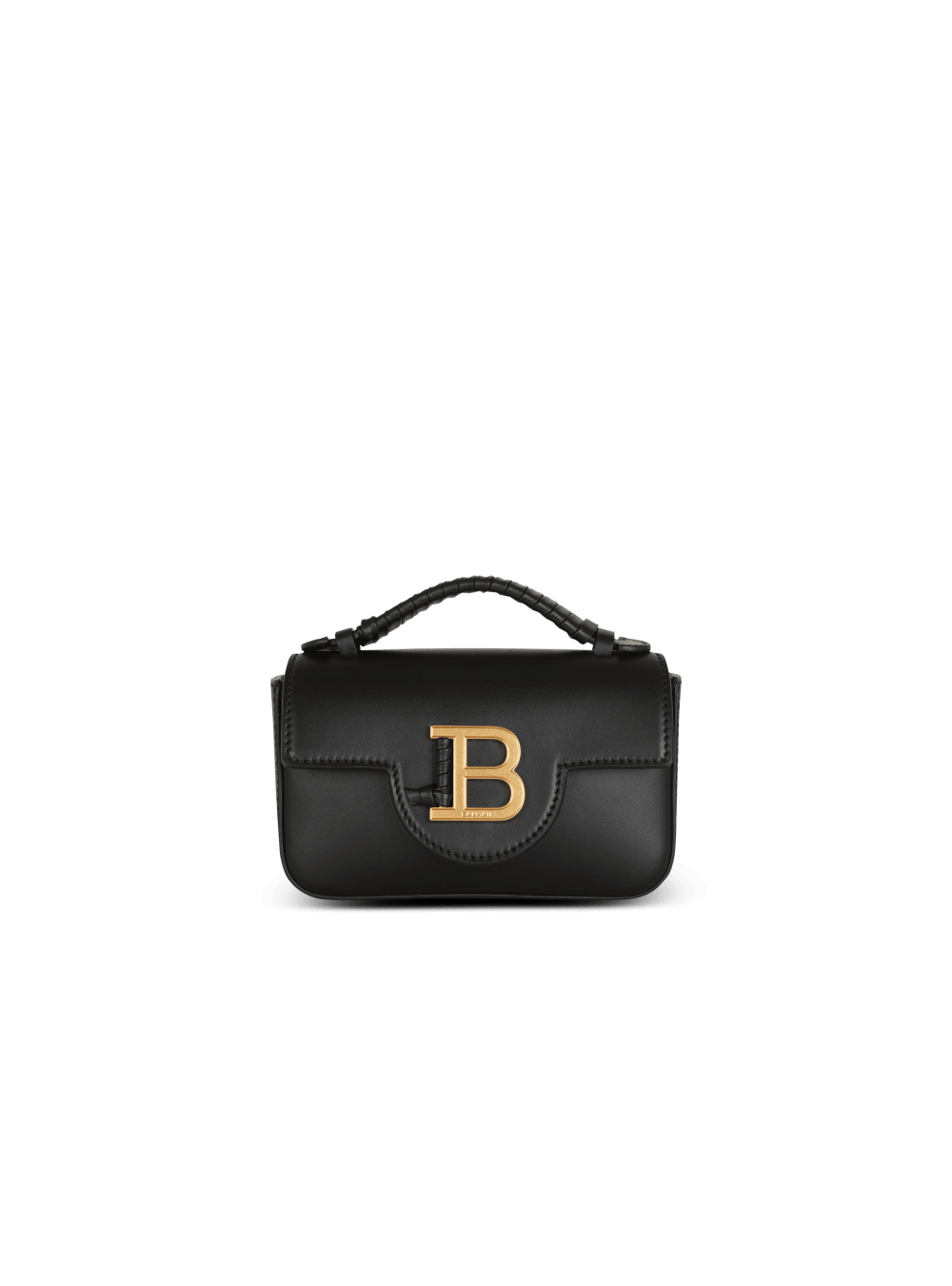 Women\'s Balmain Smooth Leather B-Buzz Mini Handbag Black | USA Ho5PYyhc