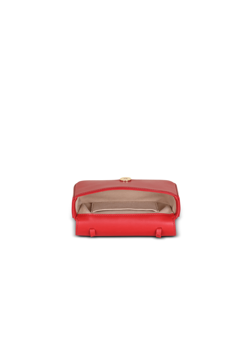 Women's Balmain Smooth Leather B-Buzz Mini Handbag Red | USA y1aftZxq