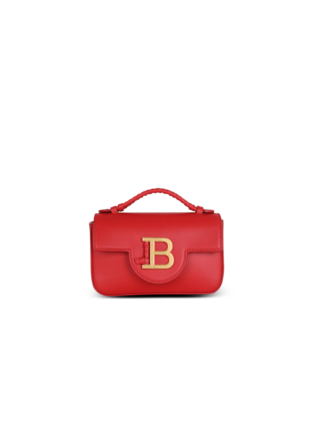 Women\'s Balmain Smooth Leather B-Buzz Mini Handbag Red | USA y1aftZxq