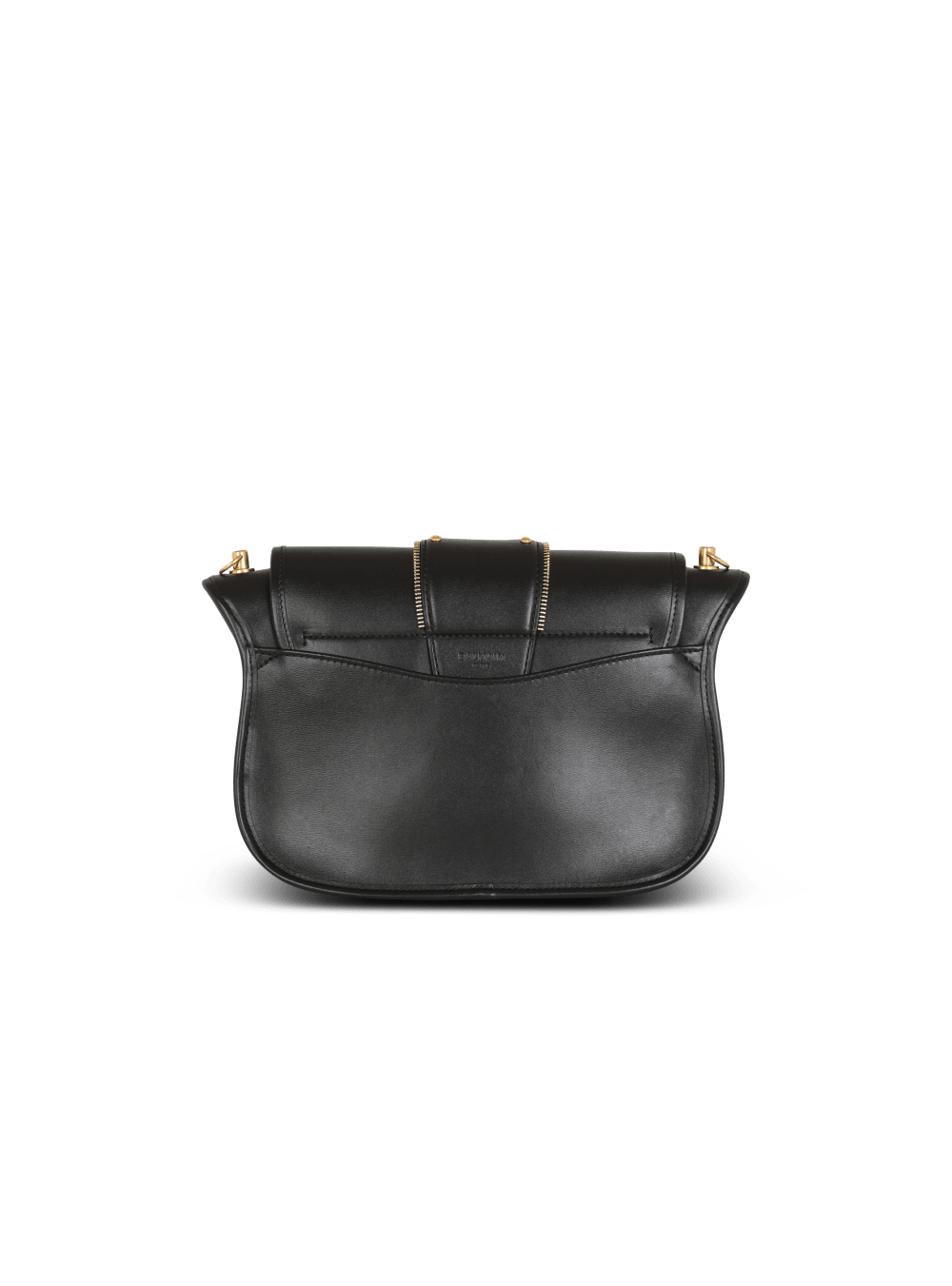 Women's Balmain Smooth Leather Blaze Crossbody Bags Black | USA NoirtCef