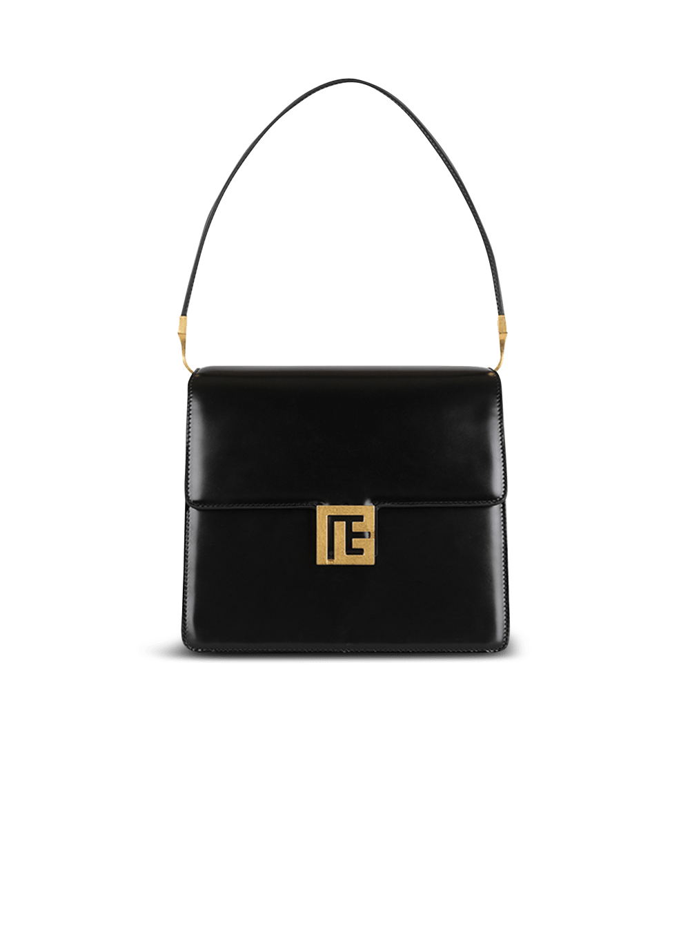 Women\'s Balmain Smooth Leather Ely Handbag Black | USA jXOcenef