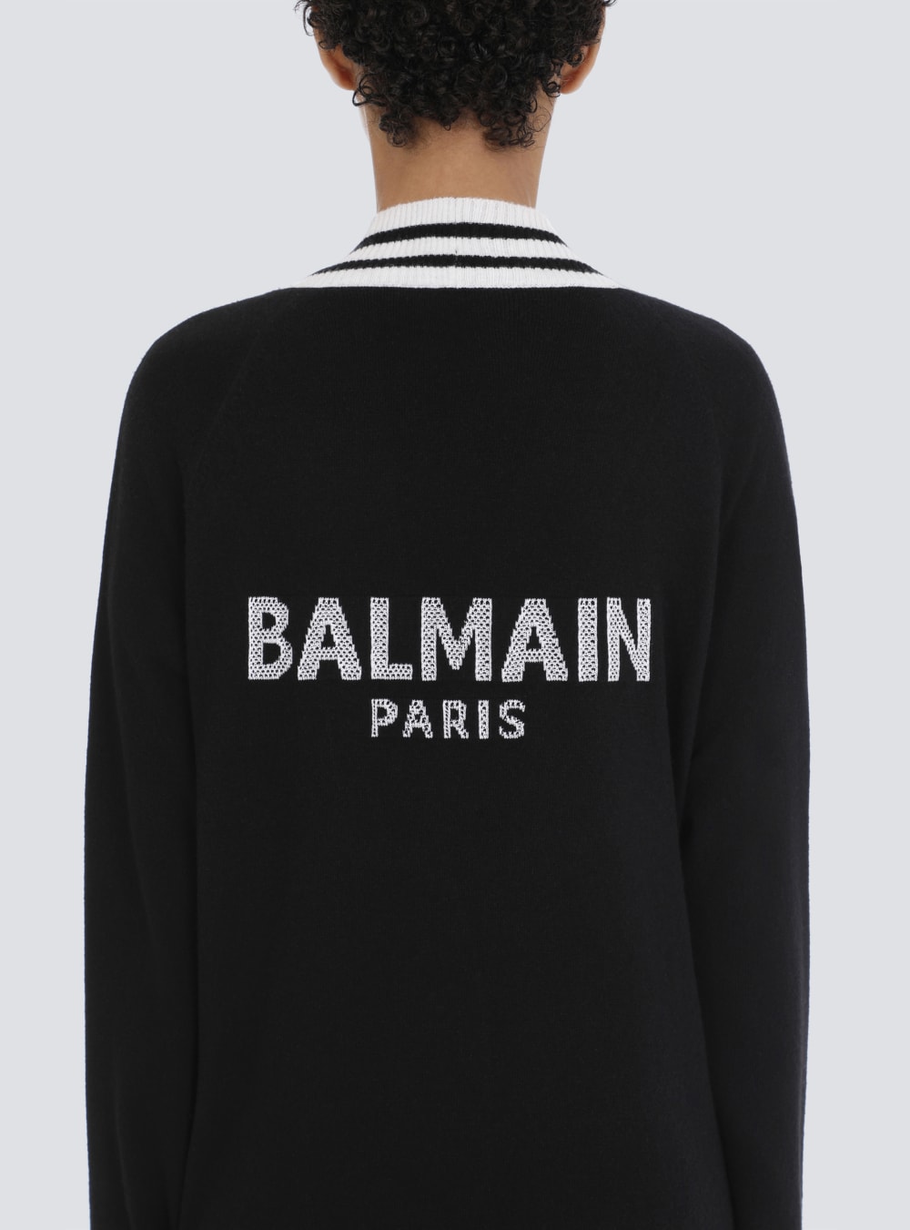 Women's Balmain Wool And Cashmere Cardigan Black | USA haXNgsYQ