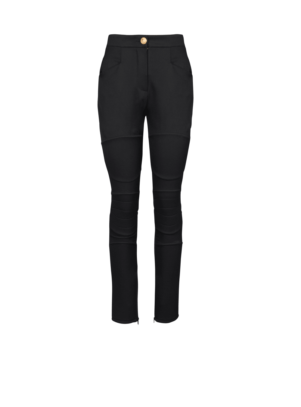 Women\'s Balmain Wool Skinny-fit Trousers Black | USA ddKvArdO