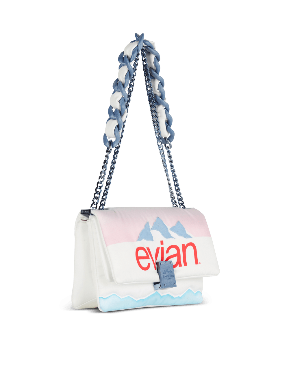 Women's Balmain X Evian Small 1945 Soft Shoulder Bags Multicolor | USA gH18YjDW