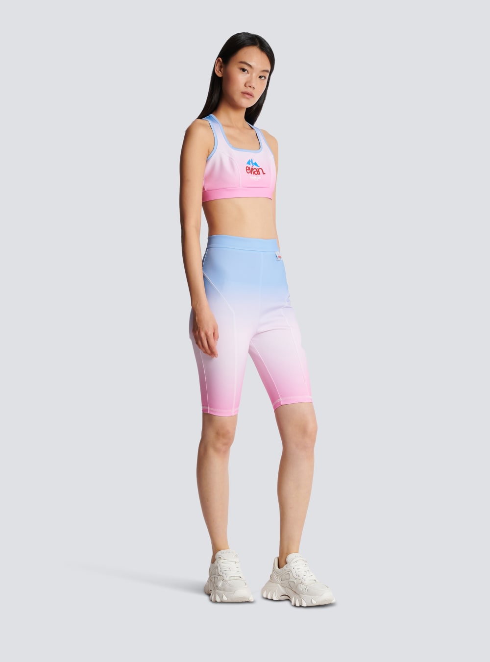 Women's Balmain X Evian-cycling Shorts Multicolor | USA 1BW6qDfA