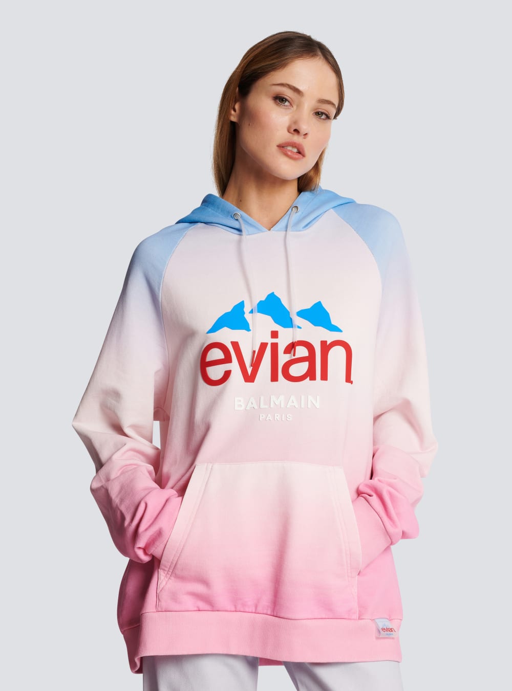 Women's Balmain X Evian-gradient Sweatshirts Multicolor | USA XfyRVGKF