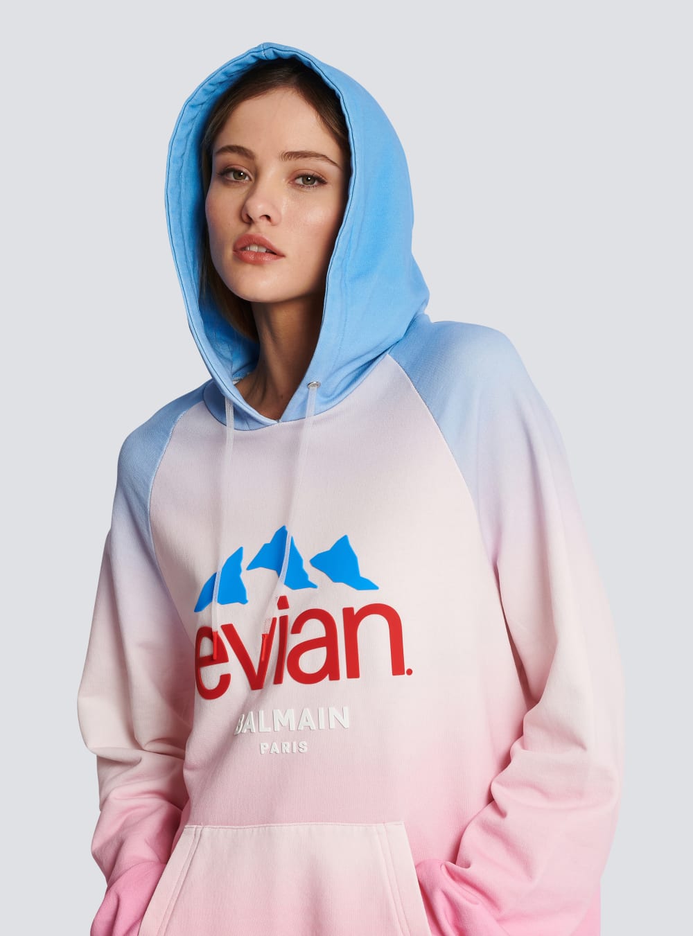 Women's Balmain X Evian-gradient Sweatshirts Multicolor | USA XfyRVGKF