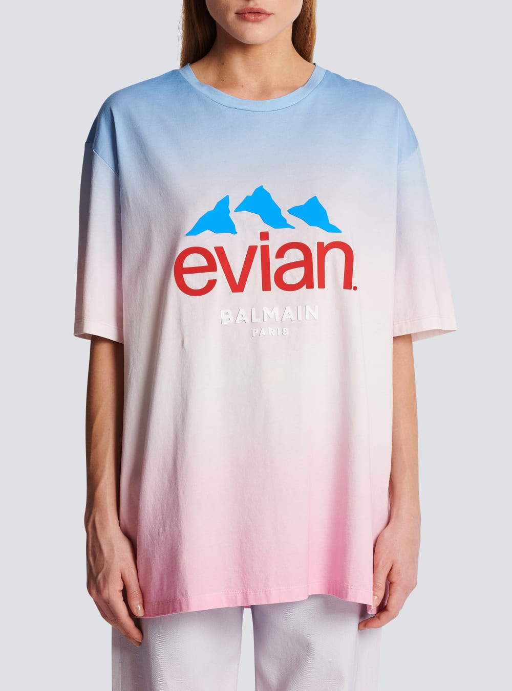 Women's Balmain X Evian-gradient T Shirts Multicolor | USA in9pk8m8