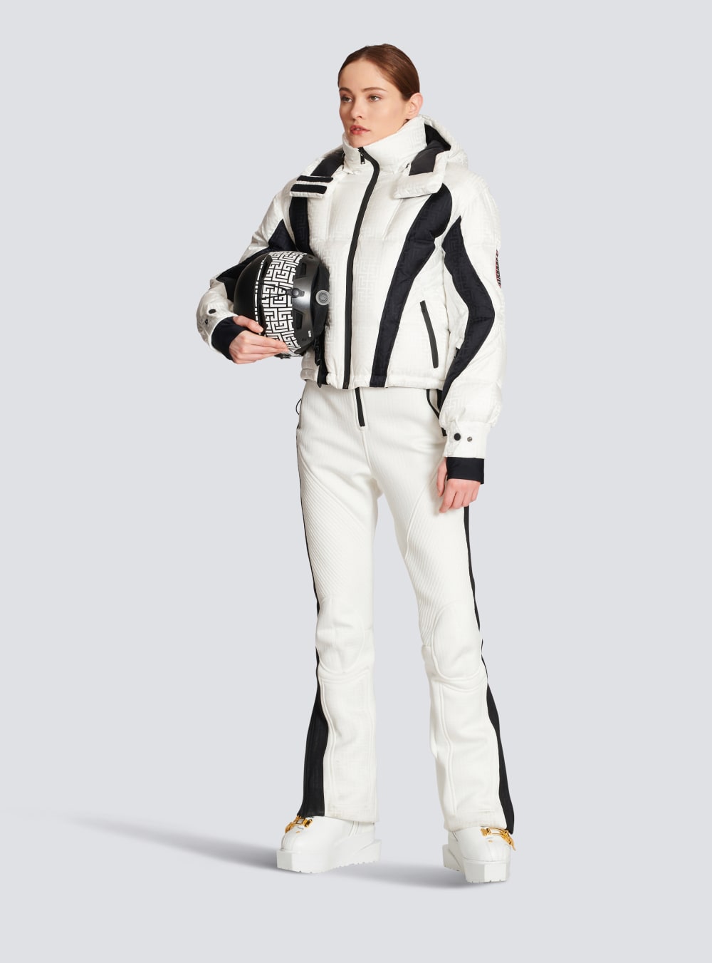 Women's Balmain X Rossignol-Monogram Ski Jackets White | USA zJOjphp6