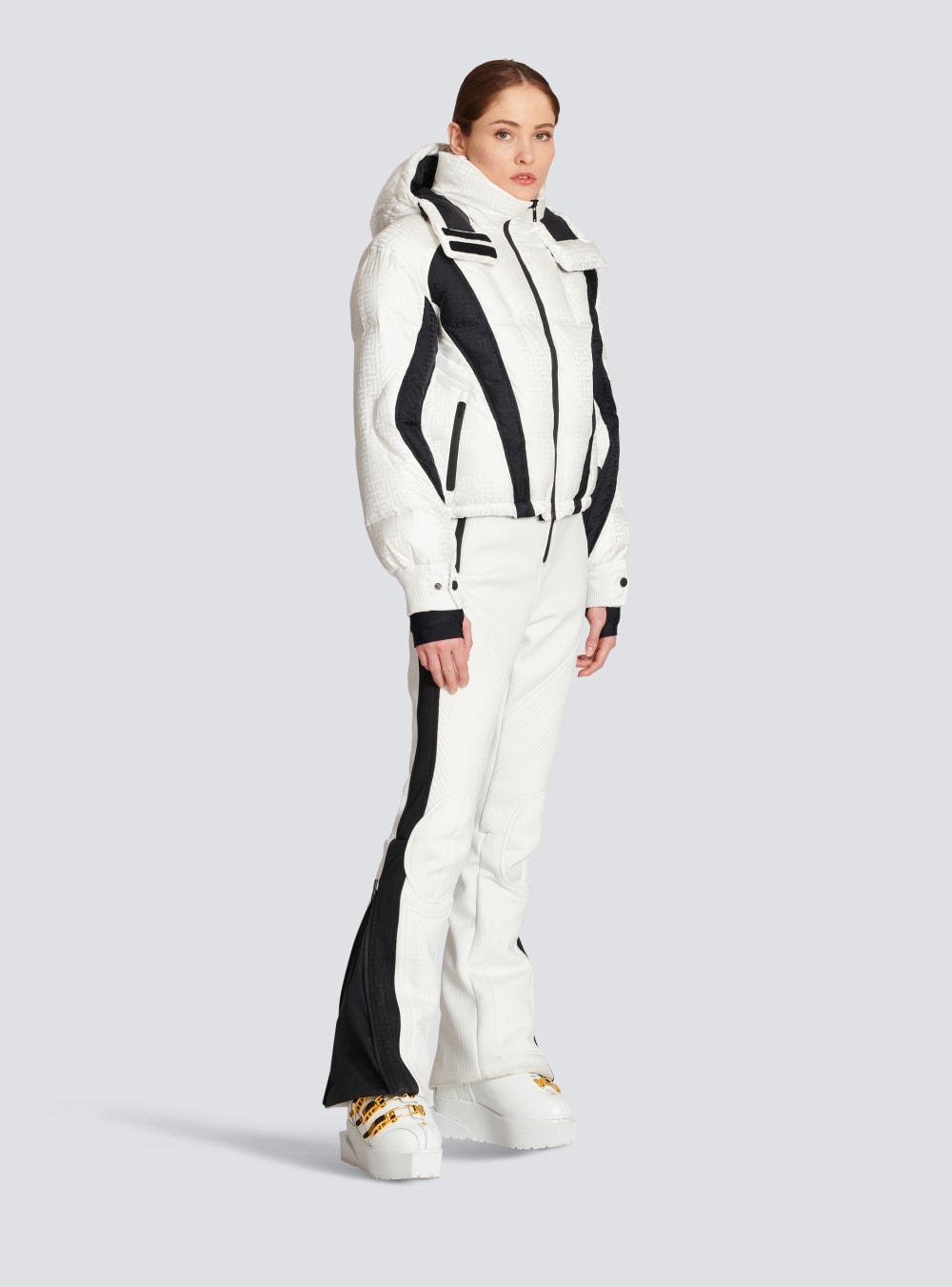 Women's Balmain X Rossignol-Monogram Ski Jackets White | USA zJOjphp6