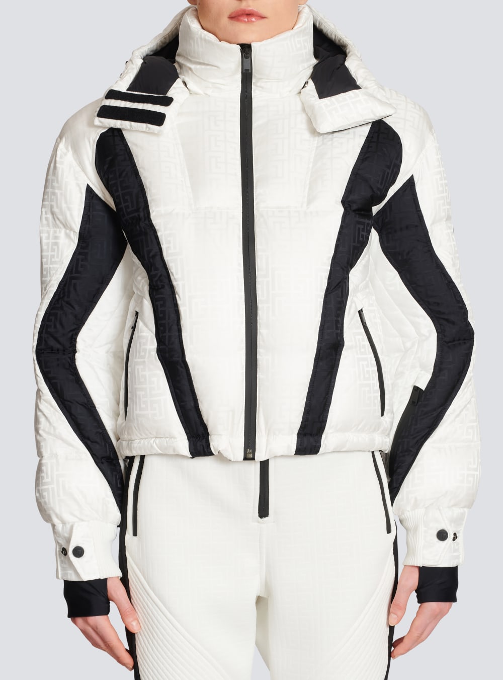 Women's Balmain X Rossignol-Monogram Ski Jackets White | USA zJOjphp6