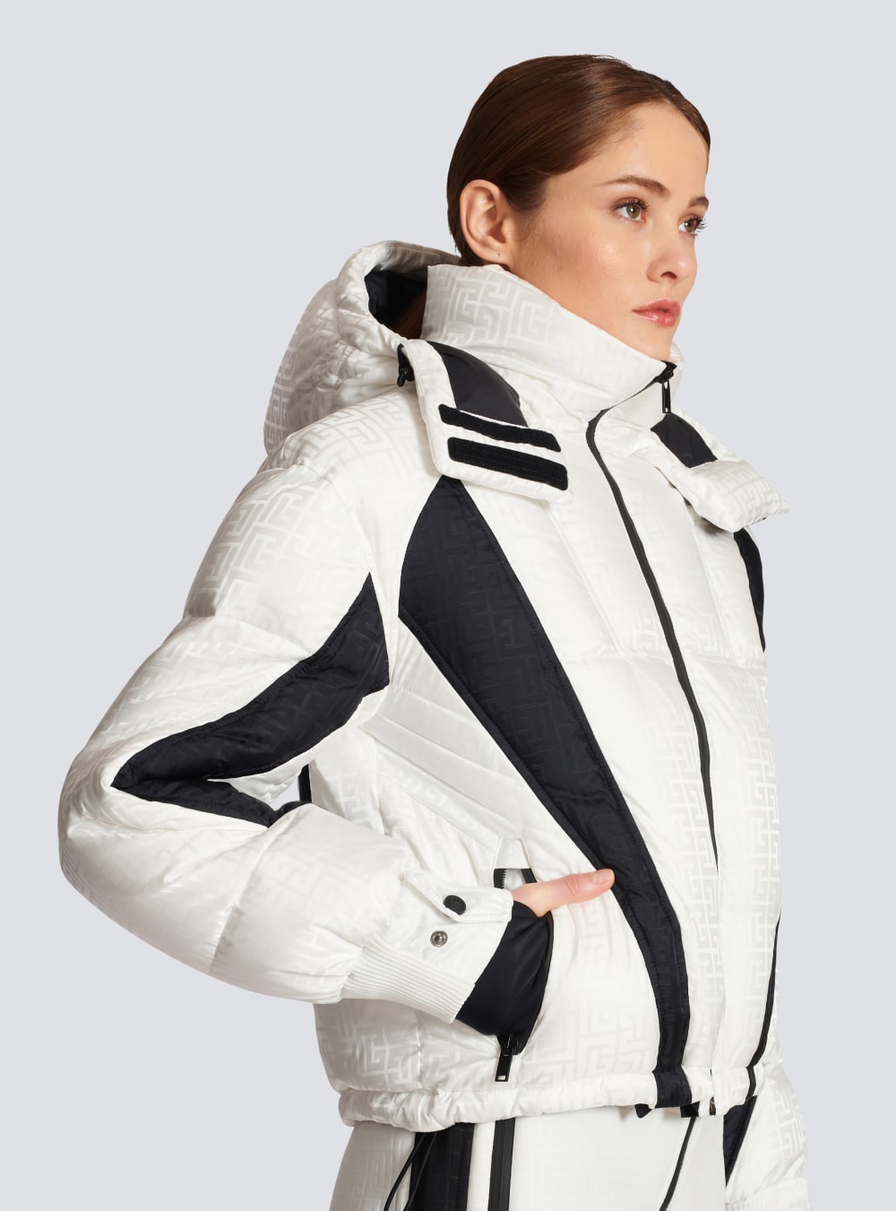 Women's Balmain X Rossignol-Monogram Ski Jackets White | USA zJOjphp6