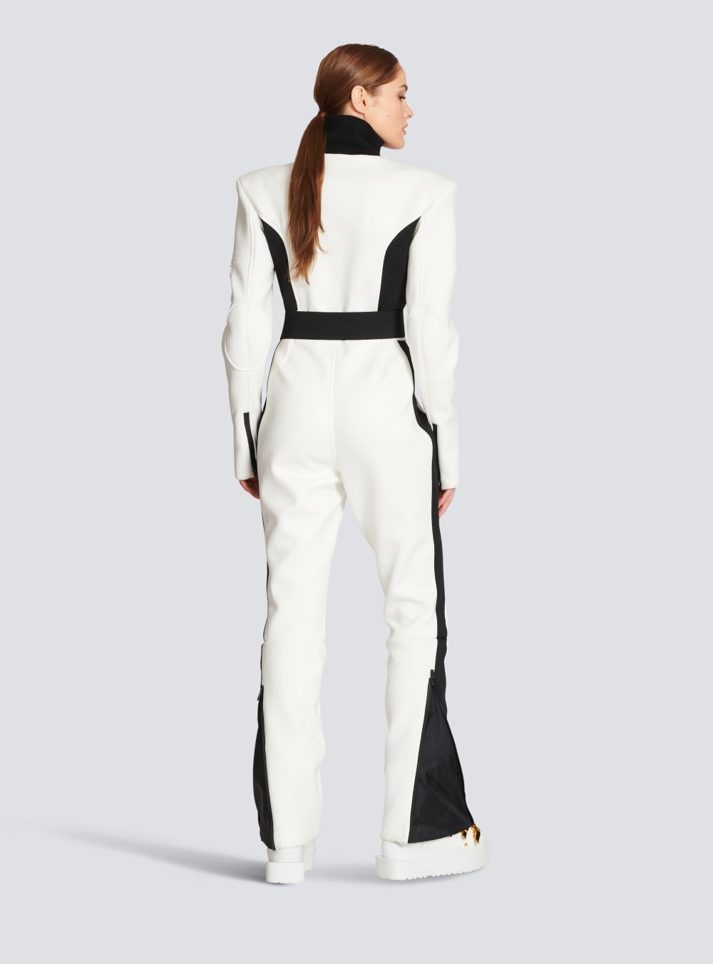 Women's Balmain X Rossignol-Monogram Trousers White | USA vzDhkeJE