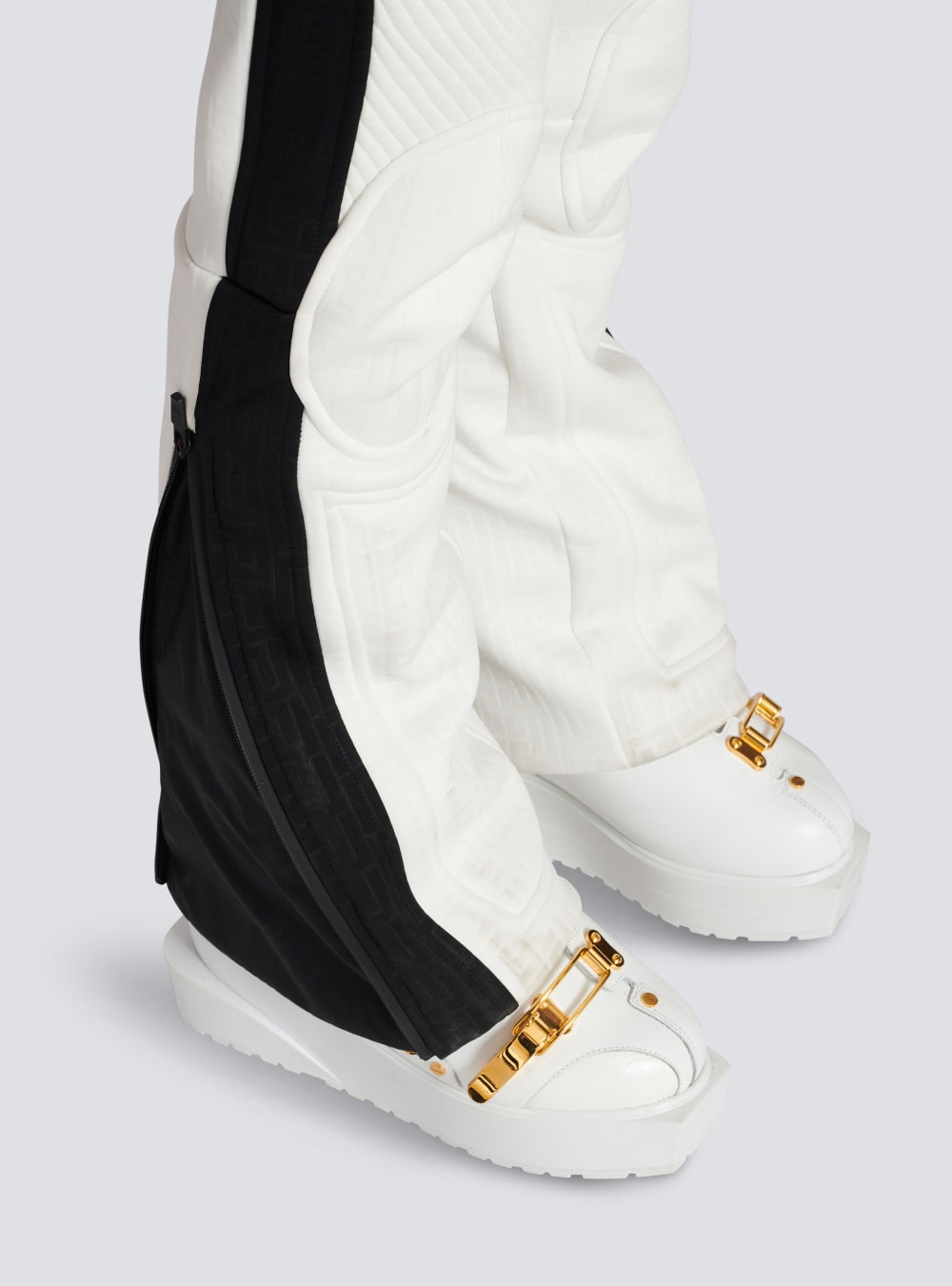 Women's Balmain X Rossignol-Monogram Trousers White | USA vzDhkeJE